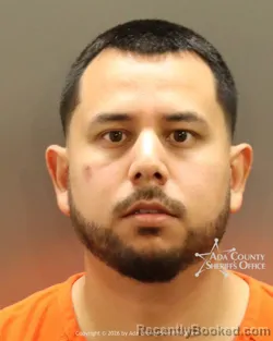 Mugshot of Steve Velasquez booked in Ada County, Idaho on July 15, 2026