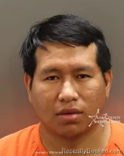Mugshot of Nildo Reginaldo Damian Bruno booked in Ada County, Idaho on July 26, 2026