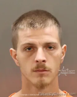 Mugshot of Eric Tyler Jacobsen booked in Ada County, Idaho on July 26, 2026