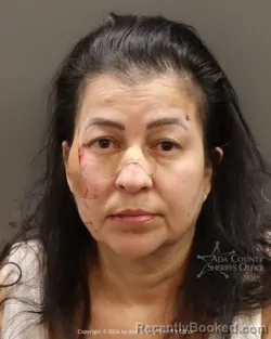 Mugshot of Stacy Bernadette Hunter booked in Ada County, Idaho on August 20, 2026