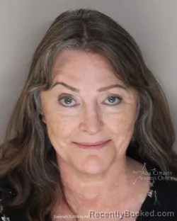 Mugshot of Kimberly Dee Bradford booked in Ada County, Idaho on August 11, 2026