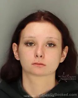 Mugshot of Elizabeth Jean Barrett booked in Ada County, Idaho on August 12, 2026