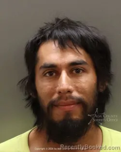 Mugshot of Armando Ramirez booked in Ada County, Idaho on August 13, 2026