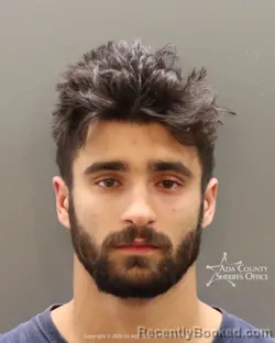 Mugshot of Cade Hammond booked in Ada County, Idaho on August 13, 2026