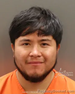 Mugshot of Frankin Dael Sanchez Gonzalez booked in Ada County, Idaho on August 15, 2026