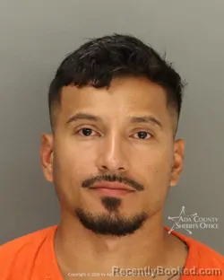 Mugshot of Erick Josue Lang booked in Ada County, Idaho on August 16, 2026