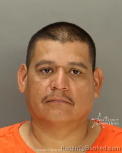 Mugshot of Pablo Perez Martinez booked in Ada County, Idaho on August 16, 2026