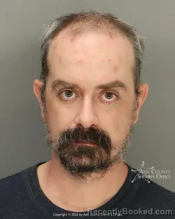 Mugshot of Taylor Stephen Hall booked in Ada County, Idaho on August 17, 2026