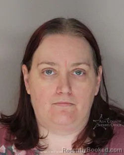 Mugshot of Marjorie Colleen Reed booked in Ada County, Idaho on August 17, 2026