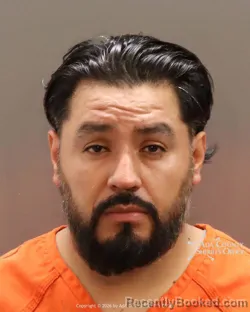 Mugshot of Juan Alberto Gallegos Rangel booked in Ada County, Idaho on August 18, 2026