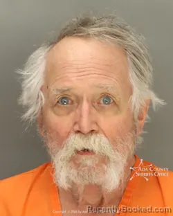 Mugshot of David James Pulliam booked in Ada County, Idaho on August 19, 2026