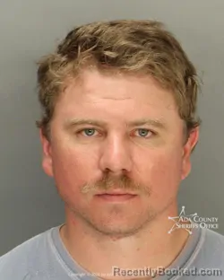 Mugshot of Luke Edward Richardson booked in Ada County, Idaho on August 19, 2026