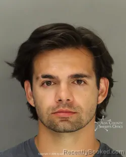 Mugshot of Jeremy Ethan Abbott booked in Ada County, Idaho on August 20, 2026