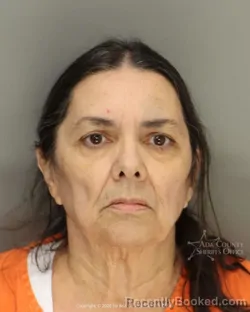 Mugshot of Tanya Layne Gregory booked in Ada County, Idaho on August 20, 2026