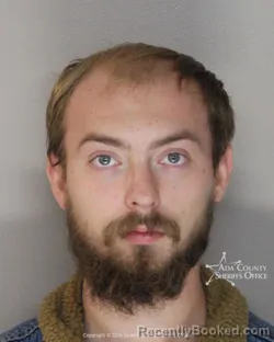 Mugshot of Kile Anthoney Scott Klein booked in Ada County, Idaho on August 20, 2026