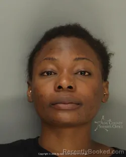 Mugshot of Cierra Fatima Kargbo booked in Ada County, Idaho on August 22, 2026