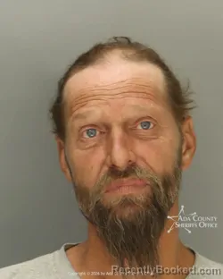 Mugshot of Benjamin Fredrick Mellen booked in Ada County, Idaho on August 22, 2026