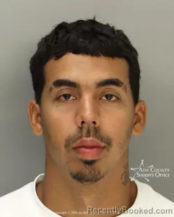 Mugshot of Dalvin Rodriguez Bencosme booked in Ada County, Idaho on August 22, 2026