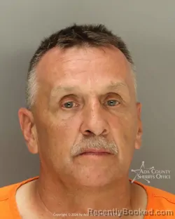 Mugshot of Robert James Matthews booked in Ada County, Idaho on August 23, 2026