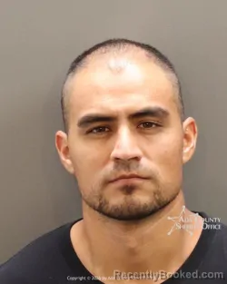 Mugshot of Adrian Nathan Rodriguez booked in Ada County, Idaho on August 23, 2026