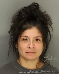 Mugshot of Alexa Rae Hetrick booked in Ada County, Idaho on August 23, 2026