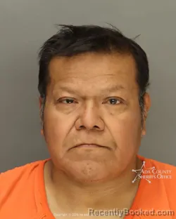 Mugshot of Eradio Castro Benitez booked in Ada County, Idaho on August 24, 2026