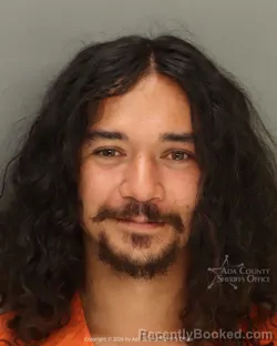 Mugshot of Cameron David Lagazo booked in Ada County, Idaho on August 25, 2026