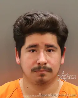 Mugshot of Giovanni Isaac Gonzalez booked in Ada County, Idaho on August 27, 2026