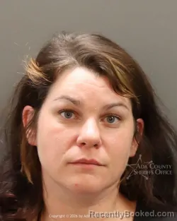 Mugshot of Melody Diana Sims booked in Ada County, Idaho on August 27, 2026