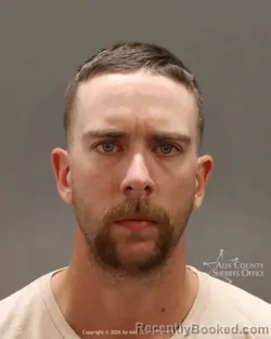 Mugshot of Cameron Scott Hooper booked in Ada County, Idaho on August 28, 2026