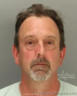 Mugshot of Richard Dale Mechelhoff booked in Ada County, Idaho on August 28, 2026