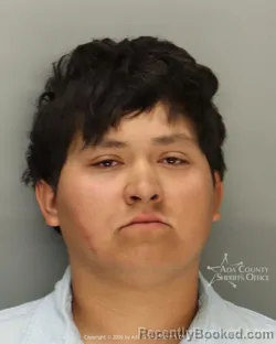Mugshot of Daniel Angel Lopez Jimenez booked in Ada County, Idaho on August 30, 2026