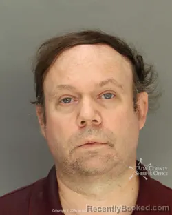 Mugshot of Corey Edwards Borchman booked in Ada County, Idaho on August 30, 2026