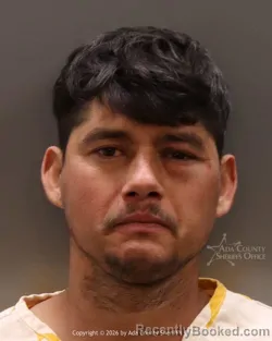 Mugshot of Jesus Guadalupe Acosta Parra booked in Ada County, Idaho on August 30, 2026