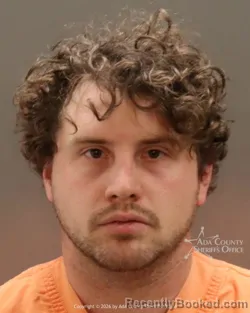 Mugshot of Zackariah Thomas Nicholson booked in Ada County, Idaho on August 31, 2026