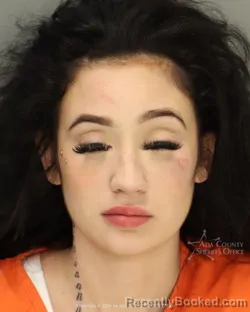 Mugshot of Carmela Heather Marie Andrews booked in Ada County, Idaho on September 2, 2026