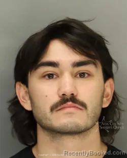 Mugshot of Taylor Gabriel Daniels booked in Ada County, Idaho on September 5, 2026