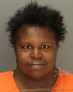 Mugshot of Johniesh Ashely Jackson booked in Ada County, Idaho on September 5, 2026