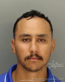 Mugshot of Apolonio Alejandro Arreola Gonzalez booked in Ada County, Idaho on September 6, 2026