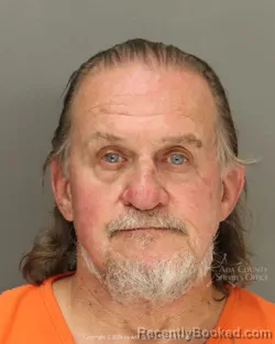 Mugshot of Carl Baxter booked in Ada County, Idaho on September 9, 2026
