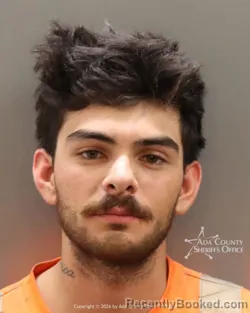 Mugshot of Elizziah Moiesh Garcia booked in Ada County, Idaho on September 12, 2026