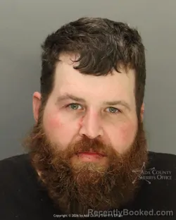 Mugshot of Tyler Thomas Capps booked in Ada County, Idaho on September 12, 2026