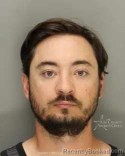 Mugshot of Xavier Samuel Emel booked in Ada County, Idaho on September 14, 2026