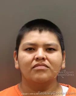 Mugshot of Felicia Haudley booked in Ada County, Idaho on September 25, 2026