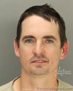 Mugshot of Steven Laruee Garrett booked in Ada County, Idaho on September 28, 2026