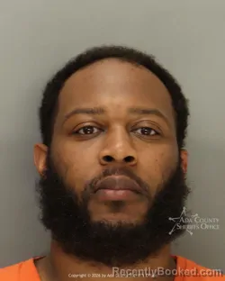 Mugshot of Marlon Joseph Perkins booked in Ada County, Idaho on September 30, 2026
