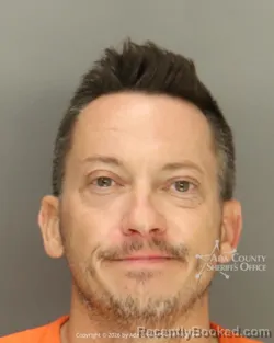 Mugshot of Ronald James Jr Gilchrist booked in Ada County, Idaho on October 21, 2026