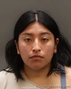 Mugshot of Keyla Naomy Aju booked in Ada County, Idaho on October 2, 2026