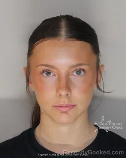 Mugshot of Arwen Hall booked in Ada County, Idaho on October 2, 2026