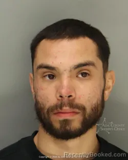 Mugshot of Elias Jesus Rodriguez booked in Ada County, Idaho on October 3, 2026